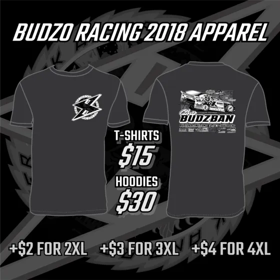 2018 Budzo Racing Apparel For Sale!